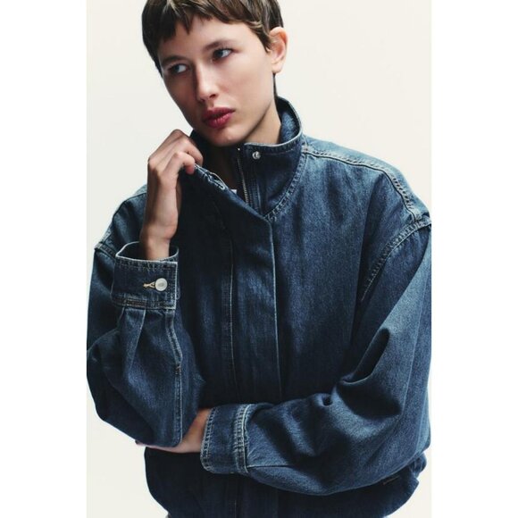ZARA TRF DENIM JACKET - Picture 6 of 11